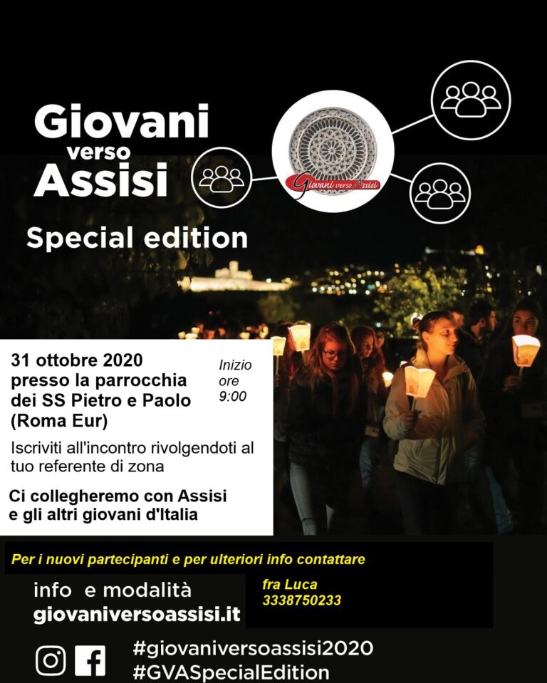 Giovani Verso Assisi Special Edition – Parrocchia San Francesco